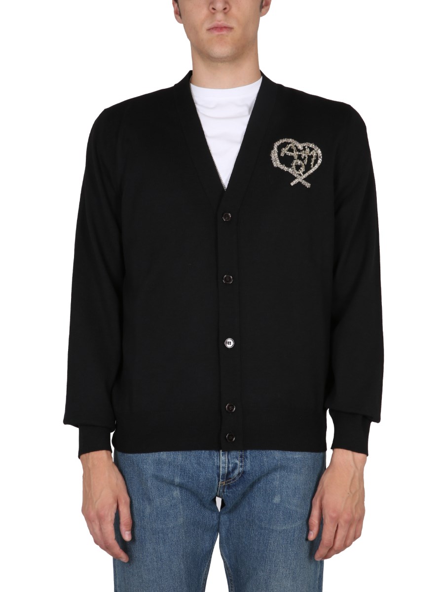 トップス ALEXANDRER McQUEEN / Blouson cardigan Alexander McQueen - High collar zipped cardigan black - The