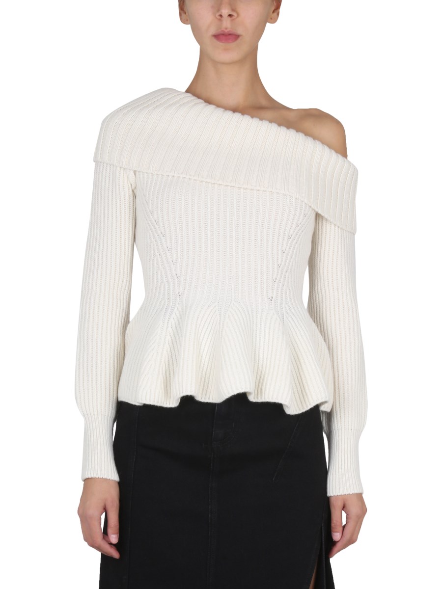 Theory one hot sale shoulder sweater