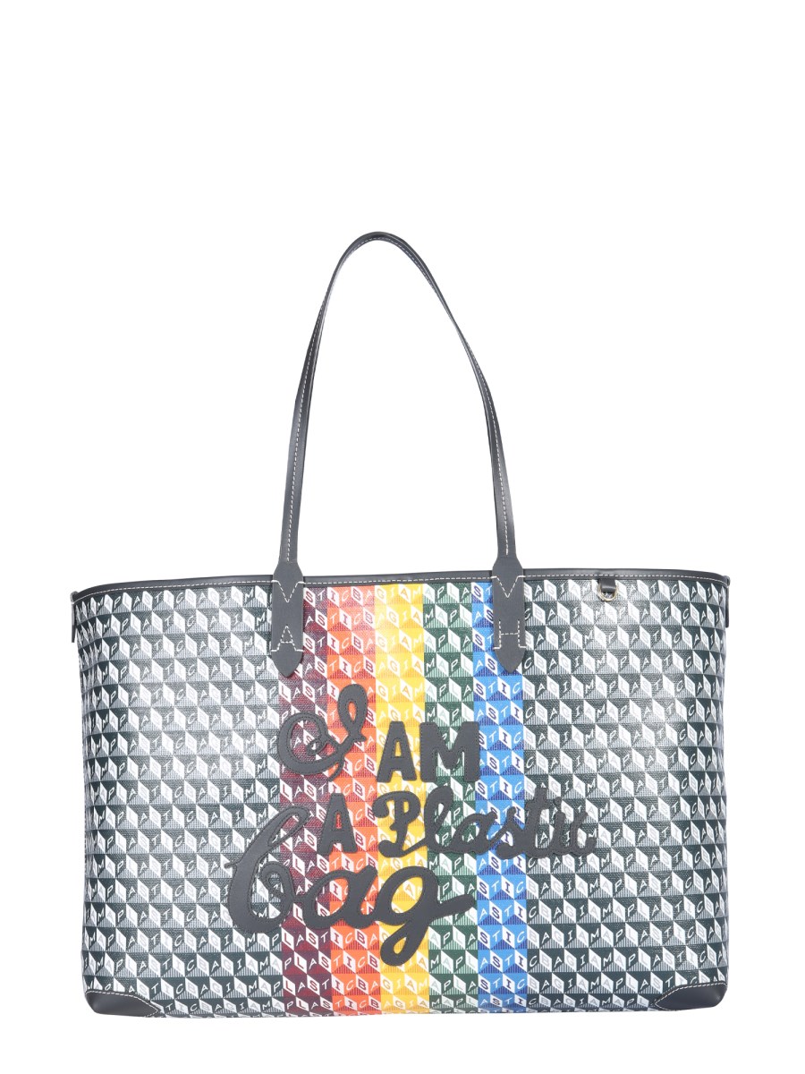 ANYA HINDMARCH RAINBOW PATTERN TOTE BAG