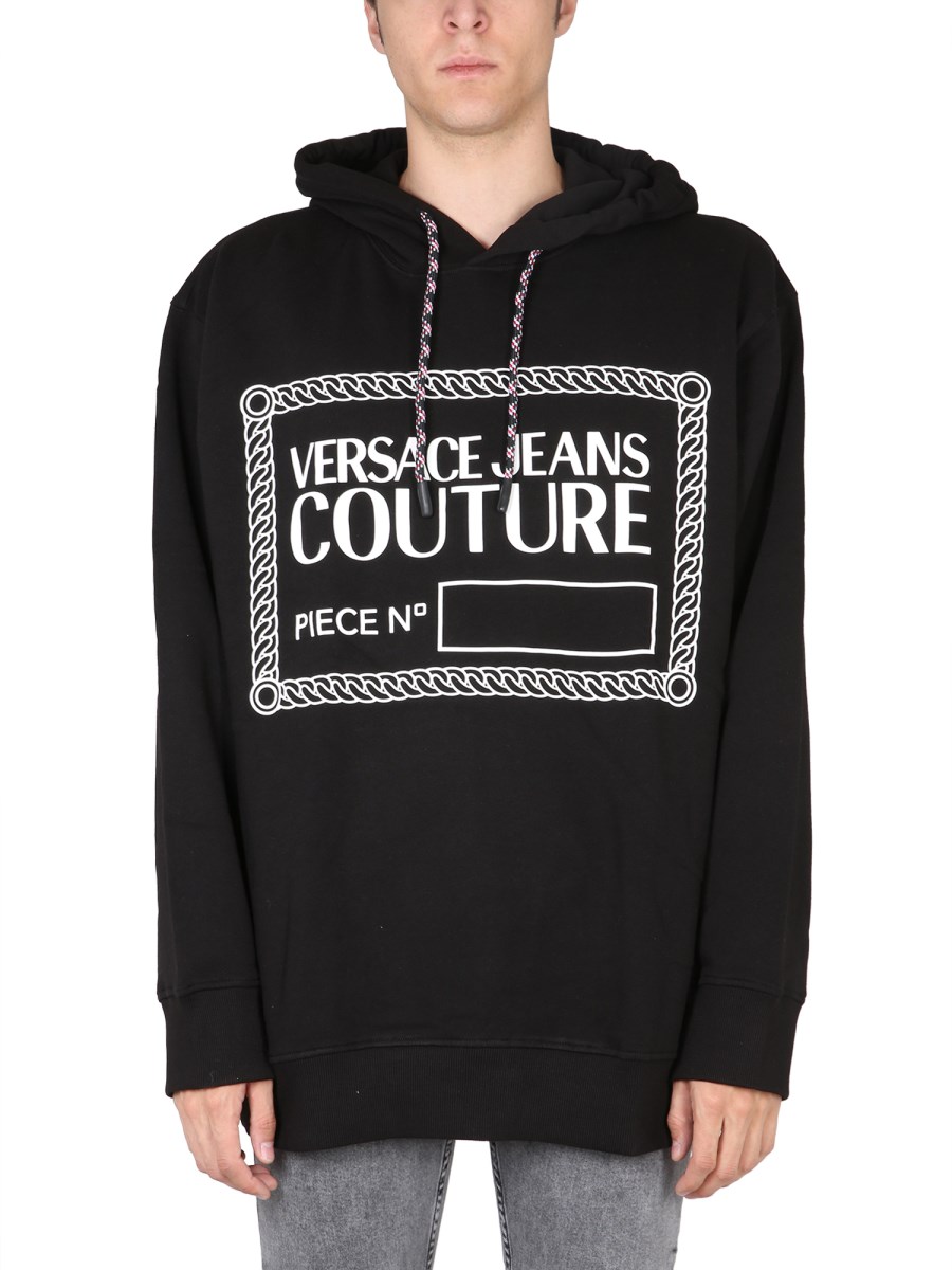 VERSACE JEANS COUTURE, Black Men's Sweatshirt