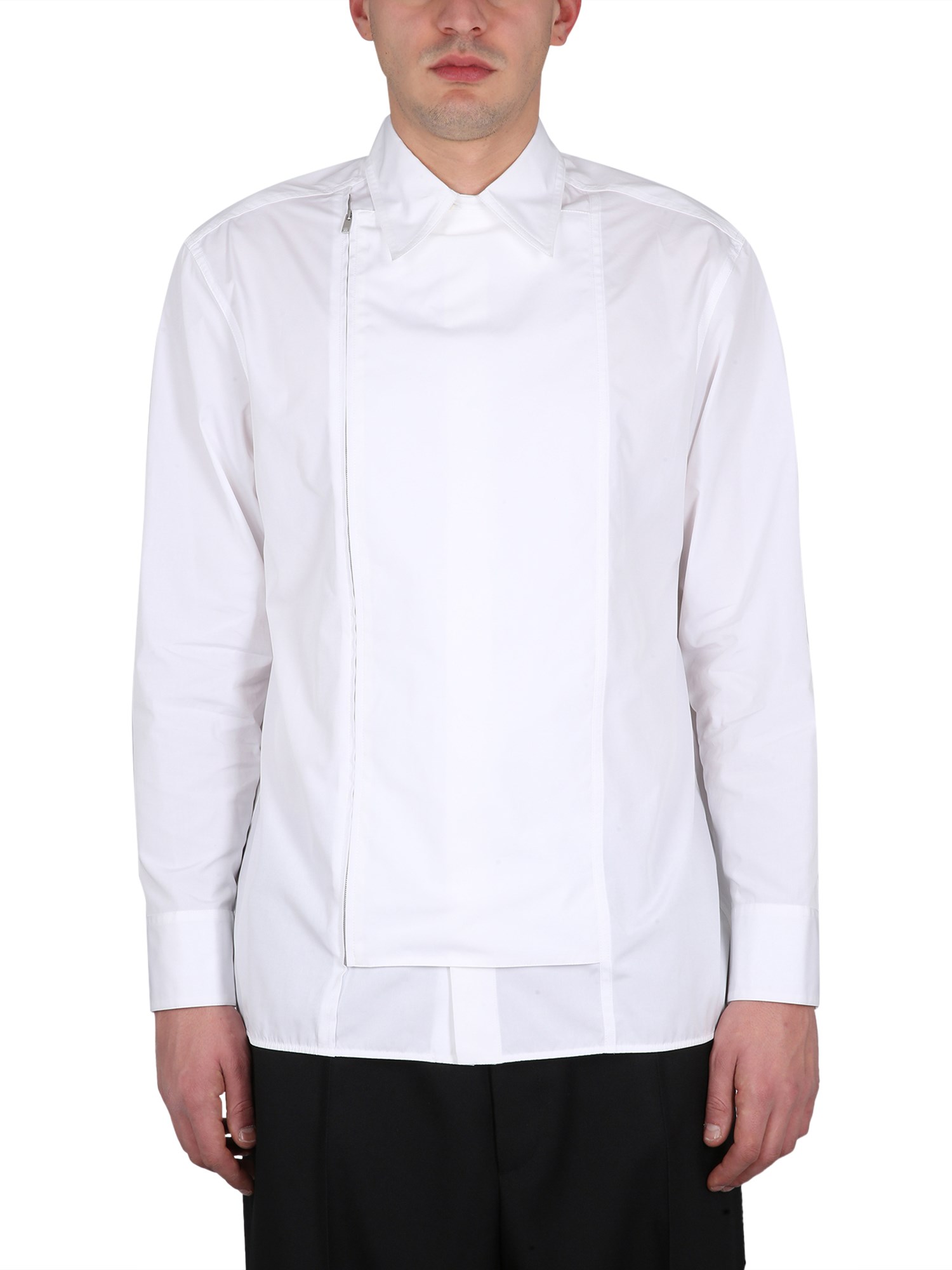 jil sander camicia con zip