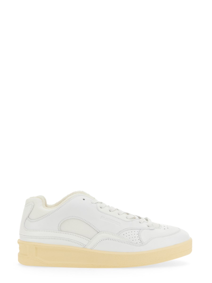 JIL SANDER SNEAKER BASSA IN PELLE