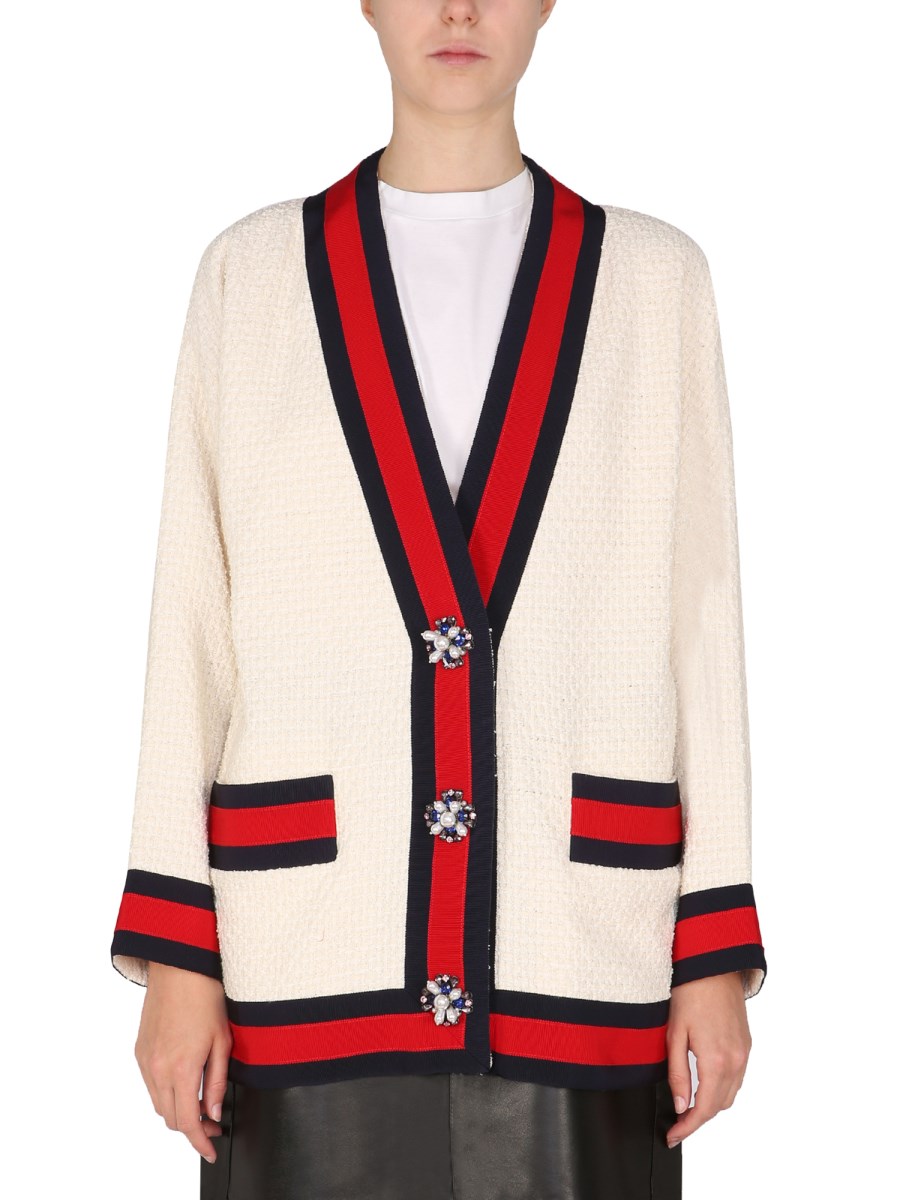 Gucci store tweed cardigan