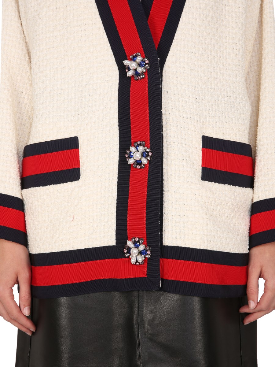 Gucci store tweed cardigan