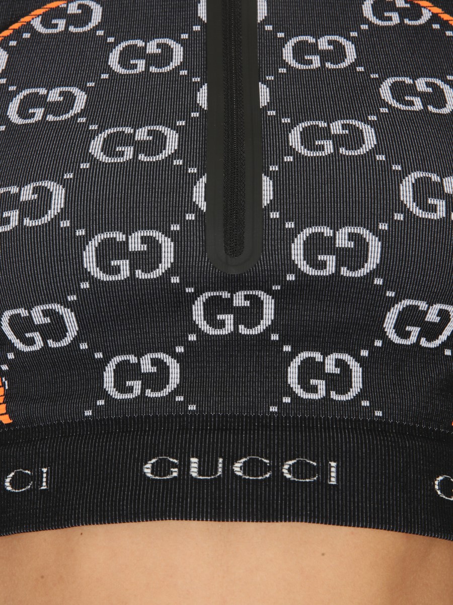 GUCCI - JACQUARD GG LONG SLEEVE TOP IN TECHNICAL FABRIC