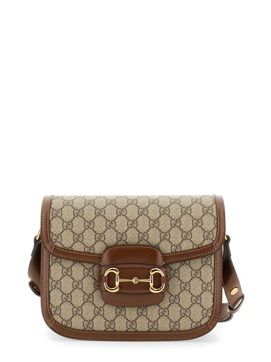 GUCCI - GUCCI HORSEBIT 1955 SMALL FABRIC GG SUPREME SHOULDER BAG ...