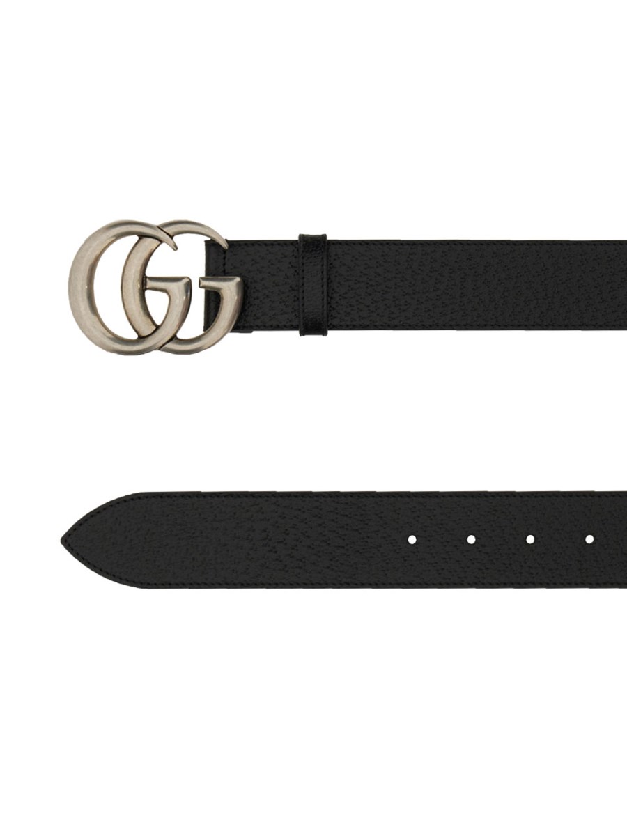 Silver double g outlet gucci belt