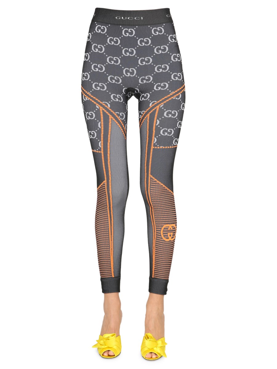 IetpShops Italy - Leggings with monogram Gucci - Gucci Gucci