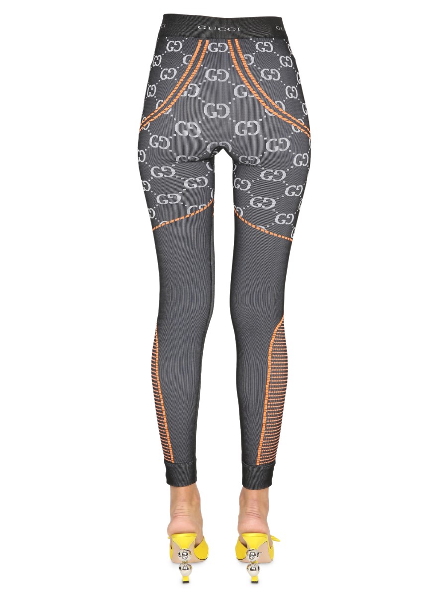 Gucci logo-jacquard Jersey Leggings - Farfetch