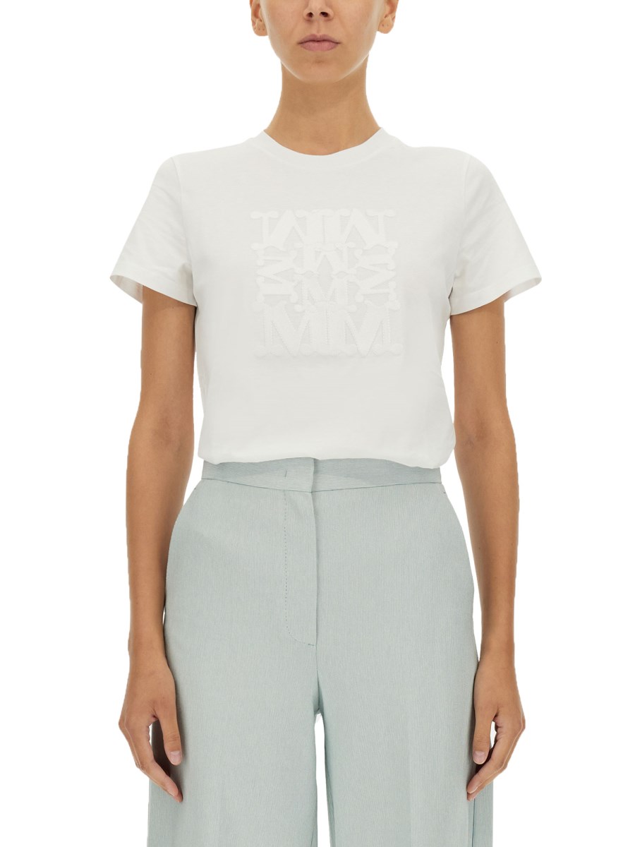 MAX MARA T-SHIRT CON PATCH LOGO