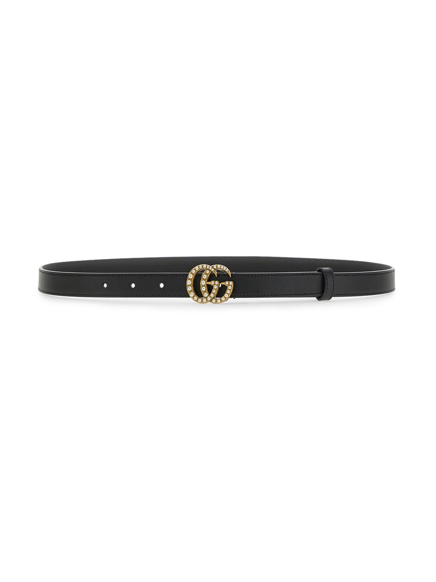 Gucci belt pearl buckle hot sale