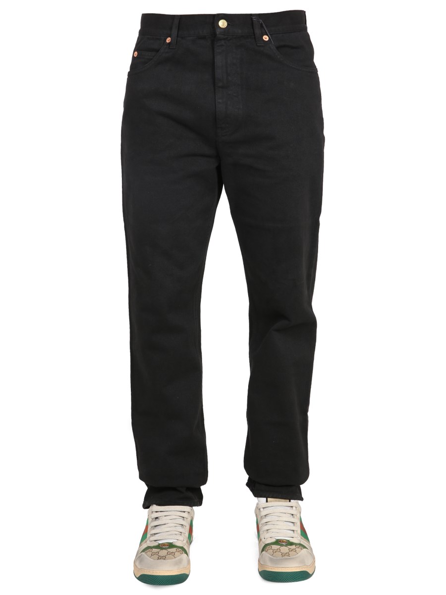 GUCCI JEANS STRAIGHT LEG IN DENIM DI COTONE