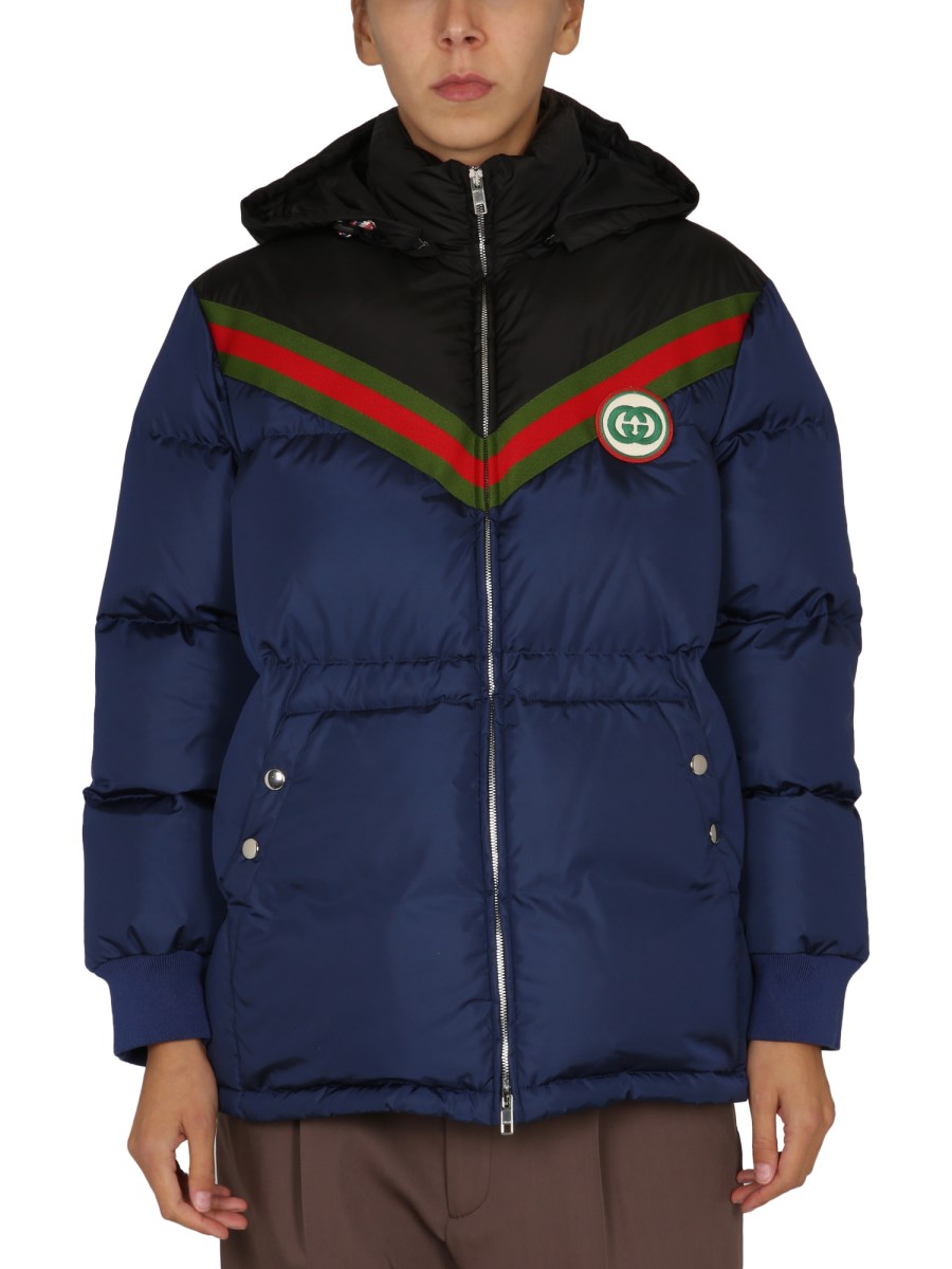 GUCCI CAPPOTTO IMBOTTITO CON PATCH LOGO