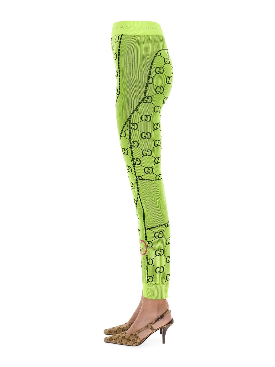 GUCCI - GG JERSEY JACQUARD LEGGINGS - Eleonora Bonucci