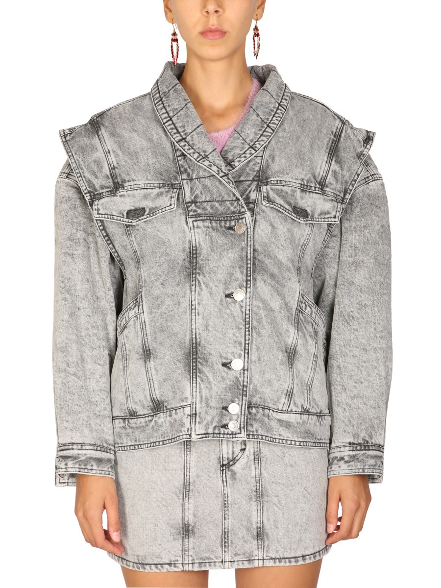 Isabel marant rany reversible denim jacket best sale