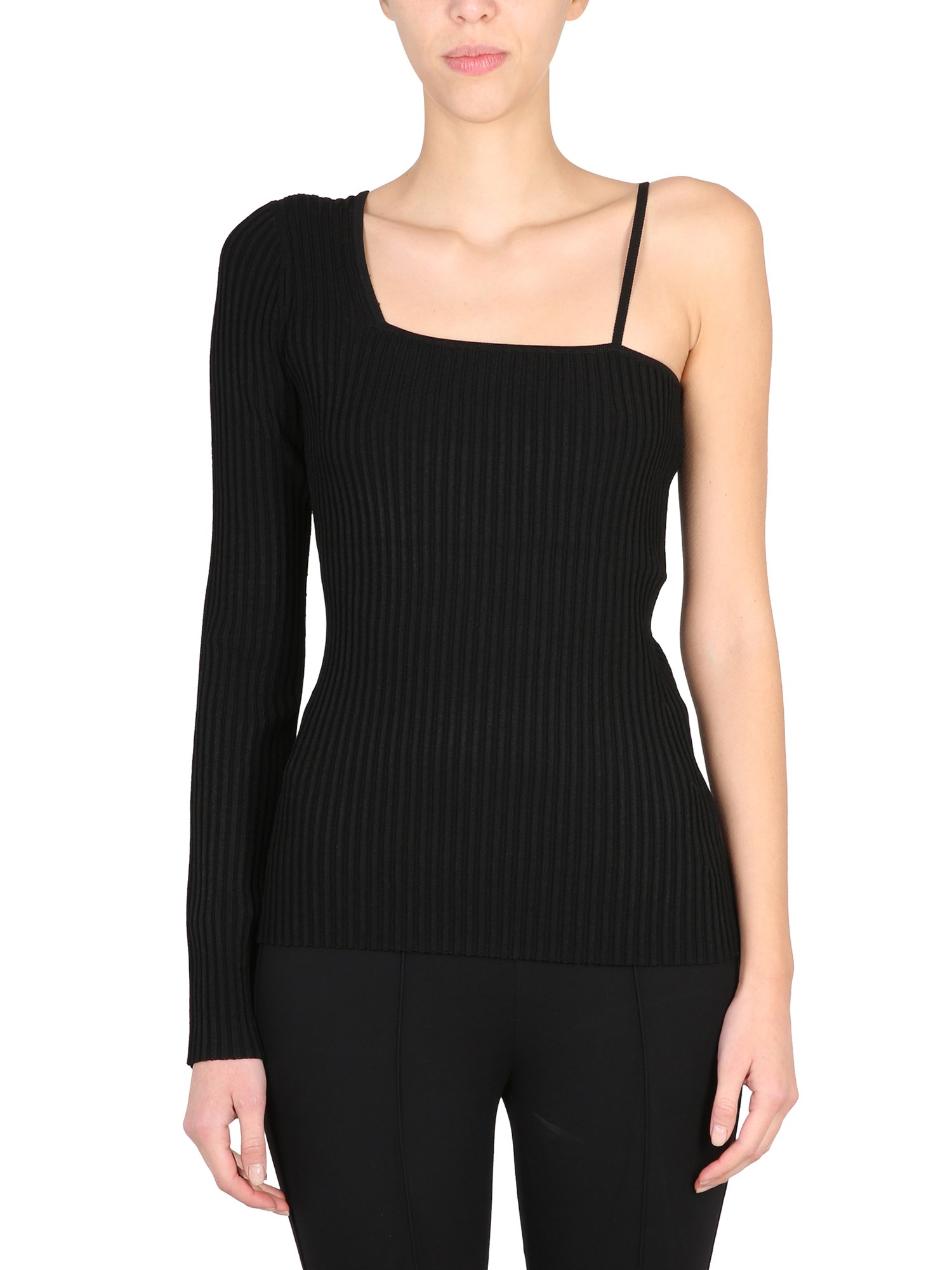 Shop Helmut Lang One-piece Top In Black