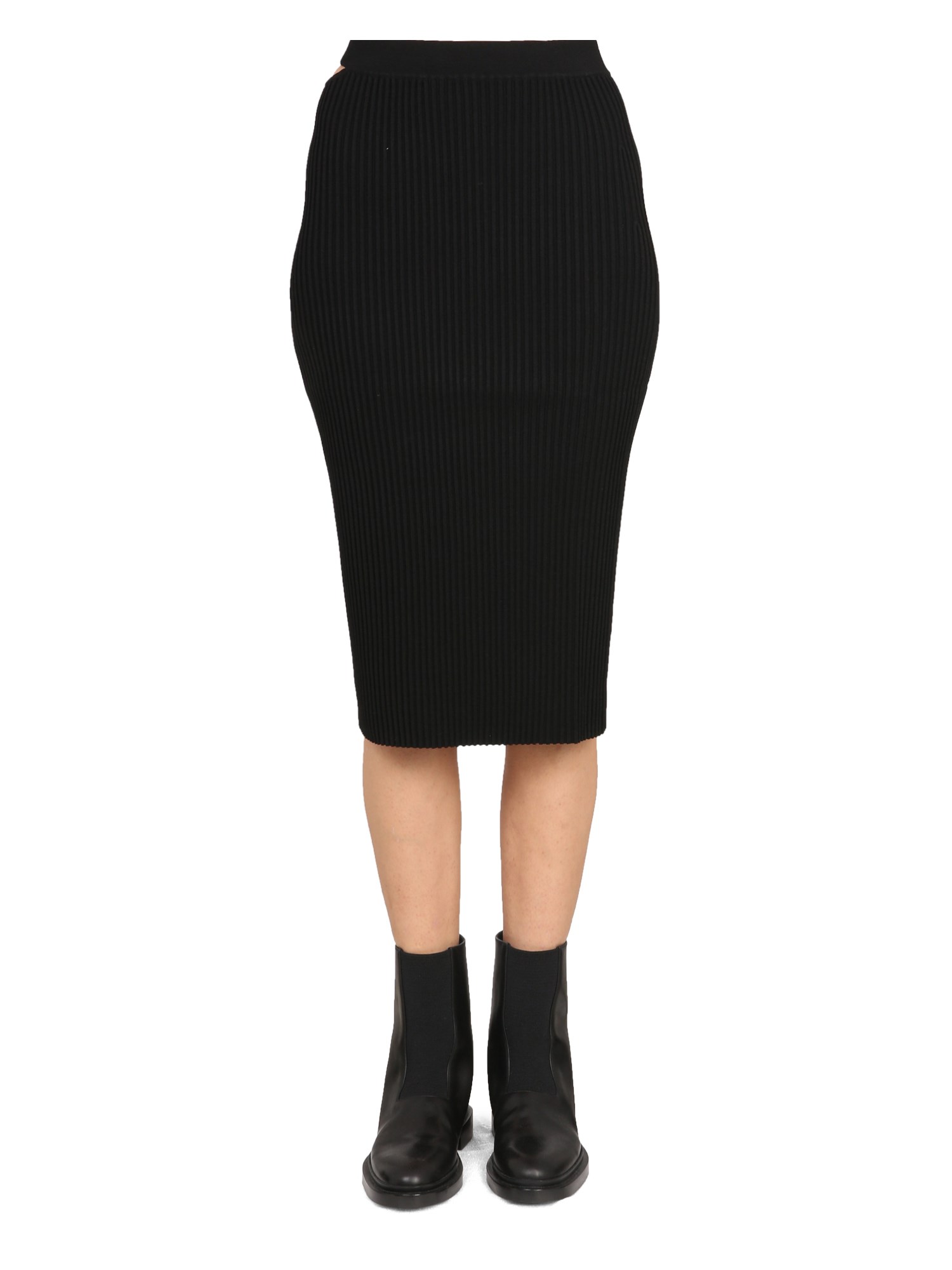 Shop Helmut Lang One-shoulder Dress In Black