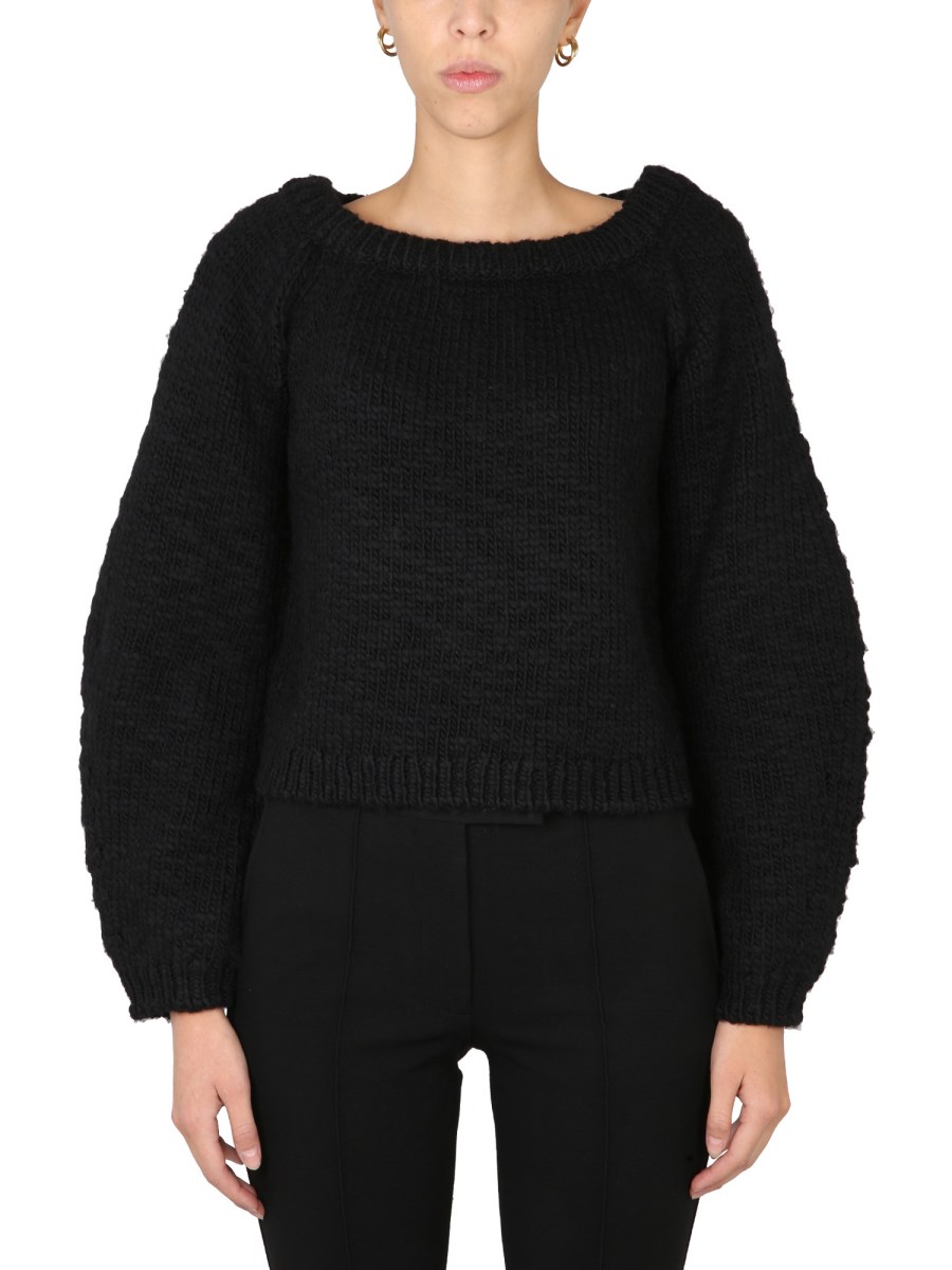 HELMUT LANG WOOL BOAT NECK SWEATER Eleonora Bonucci