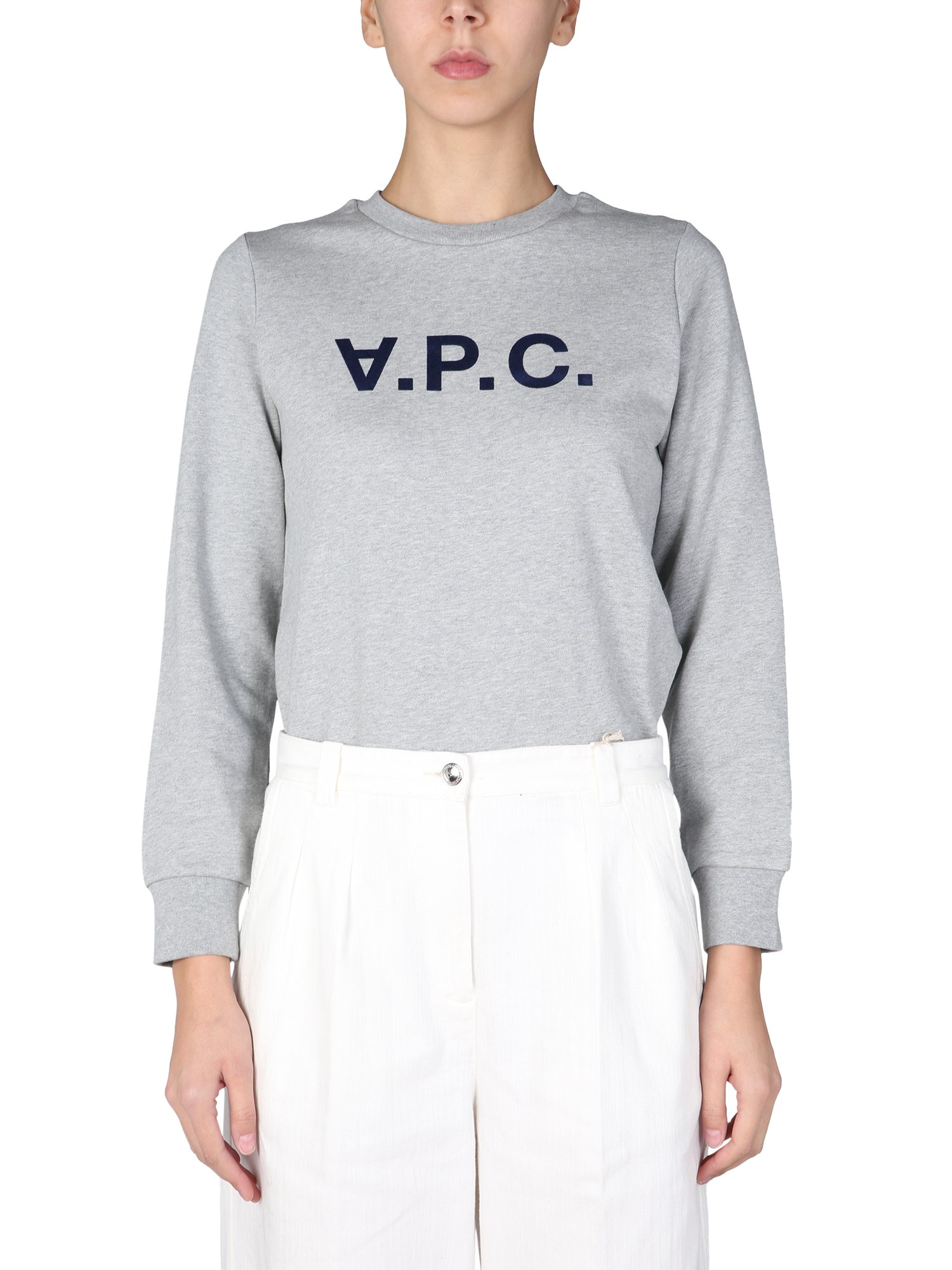 Shop Apc A. P.c. "live" Sweatshirt In Grey