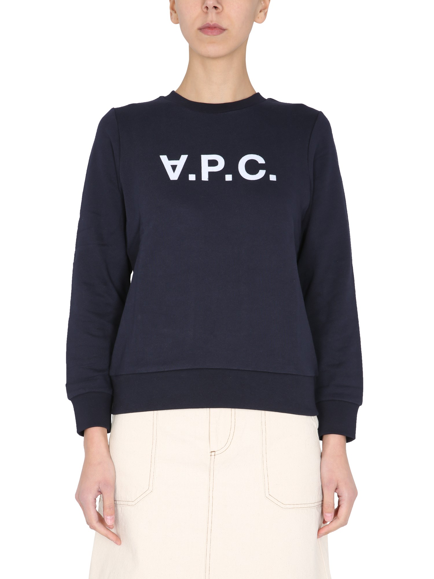Apc A.p.c. Sweatshirt Logo In Blue