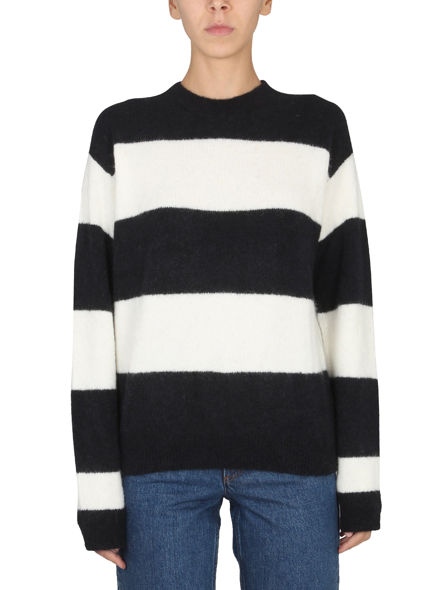 Shop Apc Alpaca Sweater In Black