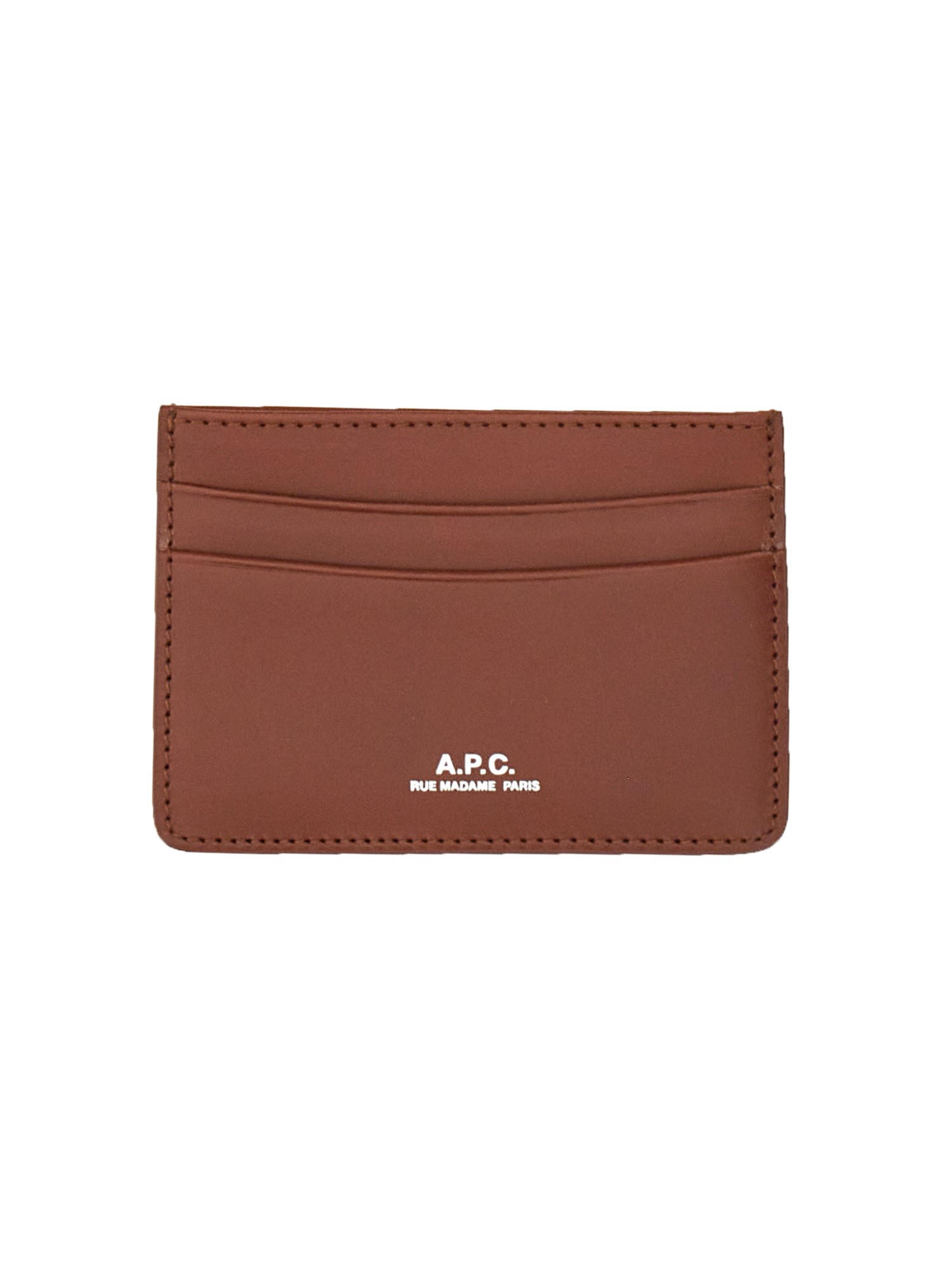 a.p.c. leather keychain