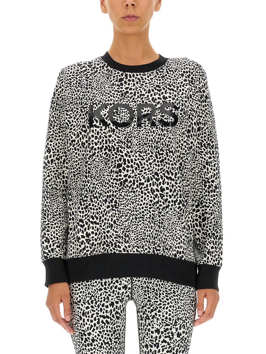 MICHAEL BY MICHAEL KORS - COTTON SWEATSHIRT WITH LOGO PRINT - Eleonora  Bonucci