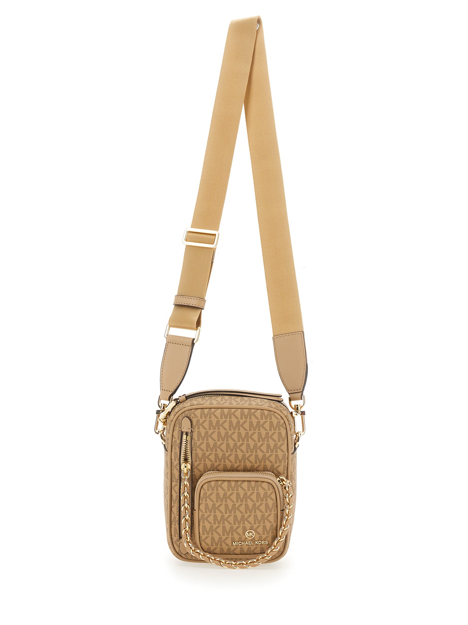 Shop Michael Michael Kors Elliot Bag. In Beige