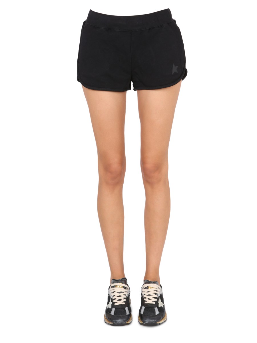 GOLDEN GOOSE SHORTS "DIANA" IN COTONE