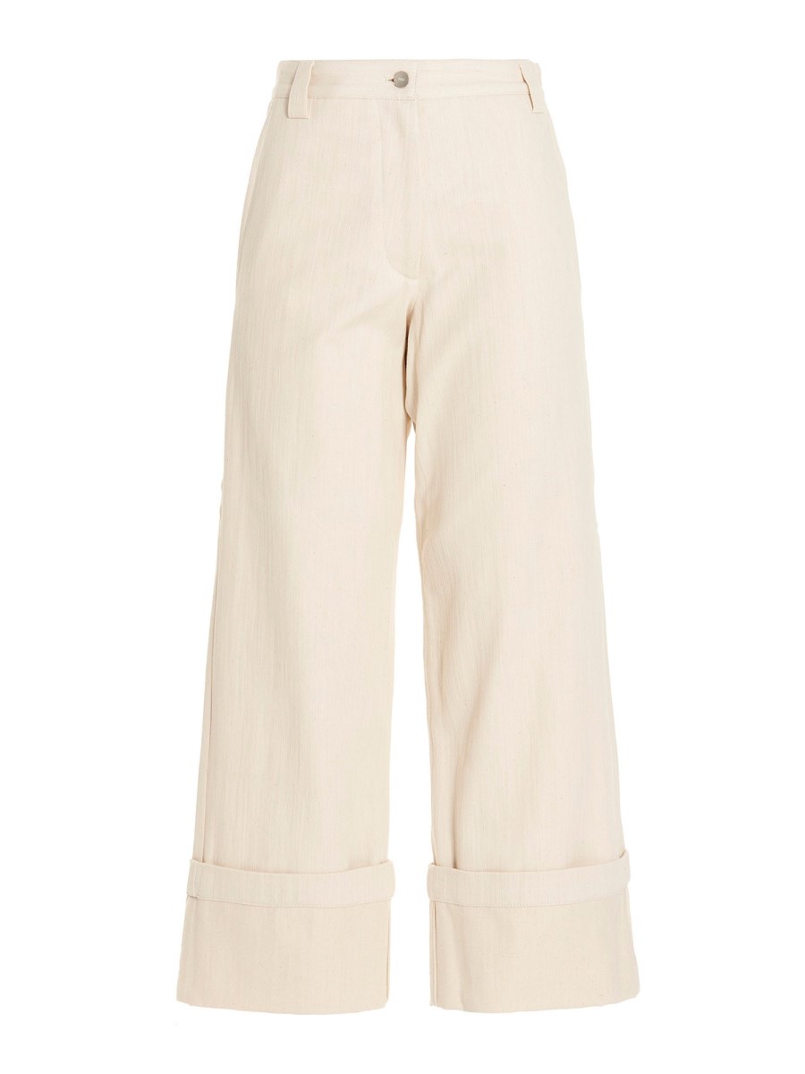 MONCLER GENIUS PANTALONE SVASATO IN COTONE