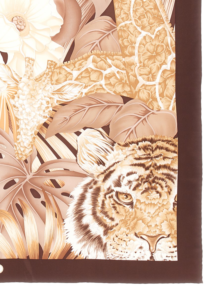 FERRAGAMO FOREST PRINT SILK SCARF Eleonora Bonucci