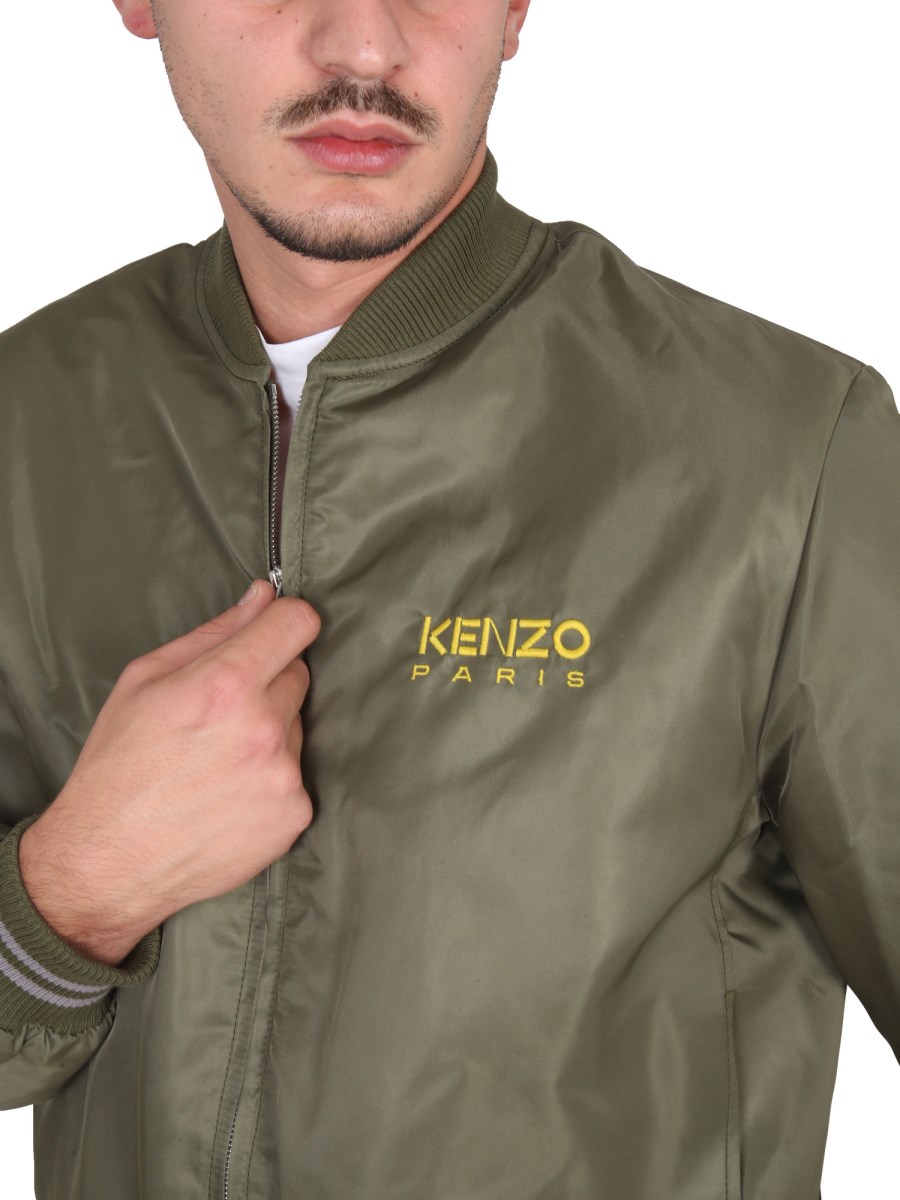 KENZO - GIACCA BOMBER CON RICAMO LOGO - Eleonora Bonucci