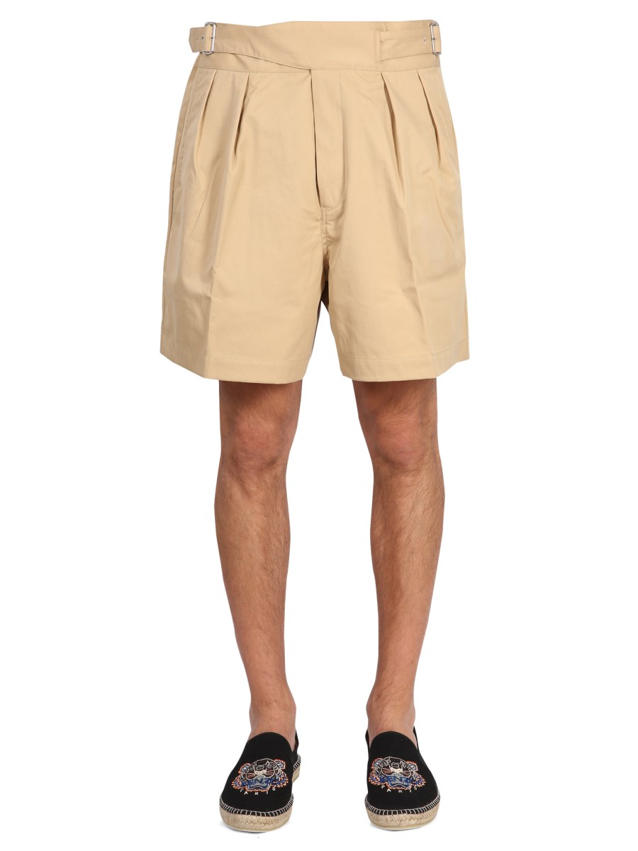 KENZO SHORT IN TWILL CON FIBBIA