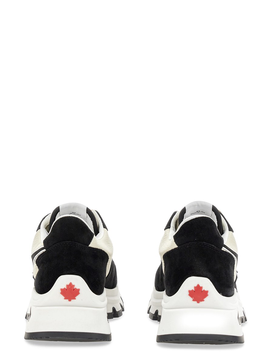 DSQUARED - RUN DS2 TUMBLED LEATHER SNEAKER - Eleonora Bonucci