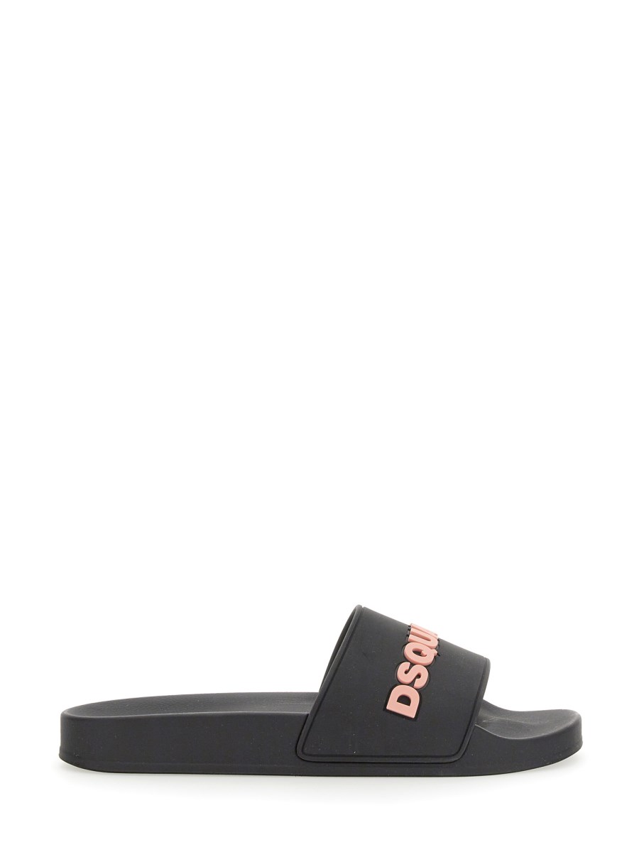 DSQUARED SANDALO SLIDE IN GOMMA