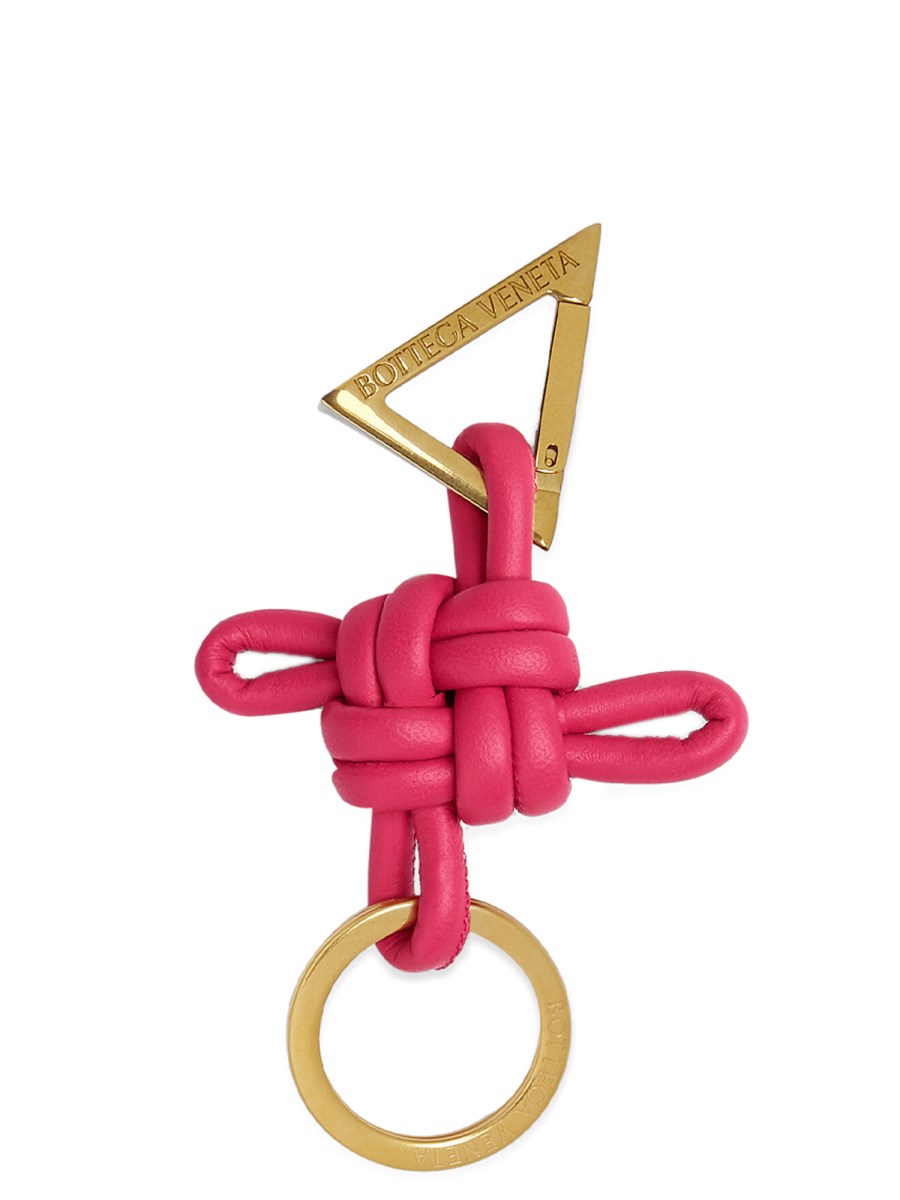 BOTTEGA VENETA - LEATHER TRIANGLE KEYCHAIN - Eleonora Bonucci