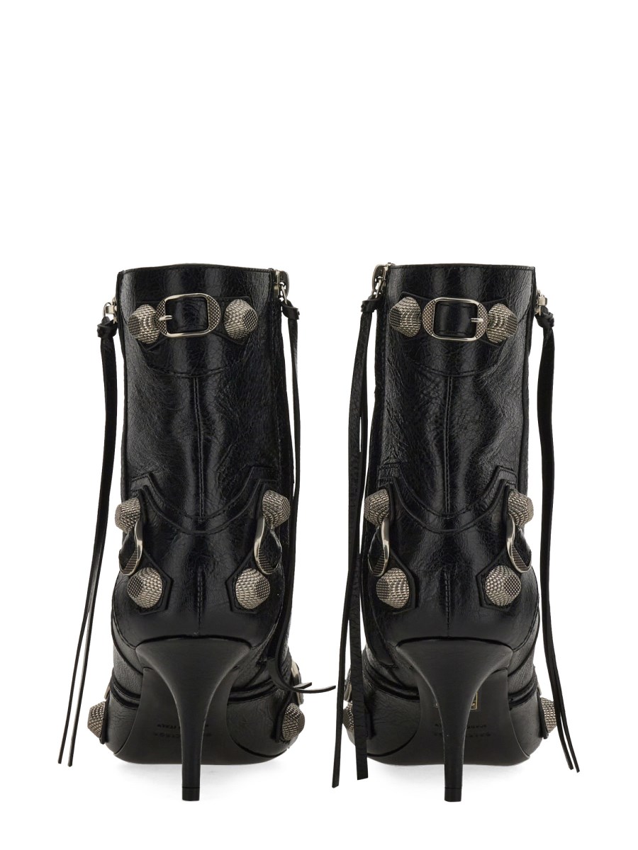 BALENCIAGA LE CAGOLE LEATHER ANKLE BOOT Eleonora Bonucci