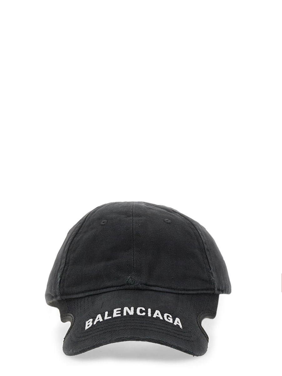 BALENCIAGA - COTTON LOGO VISOR CAP - Eleonora Bonucci