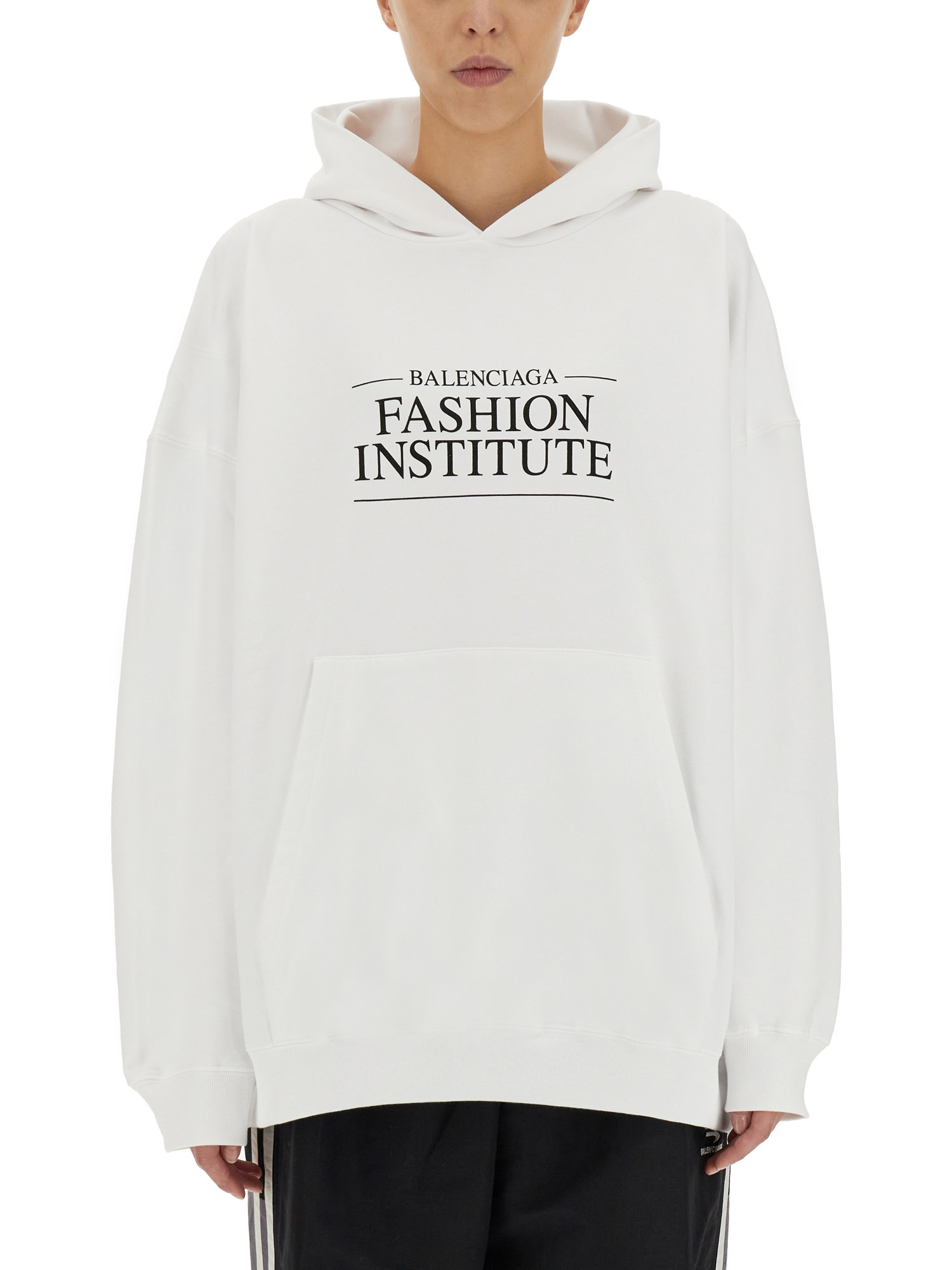 balenciaga fashion institute large fit sweatshirt