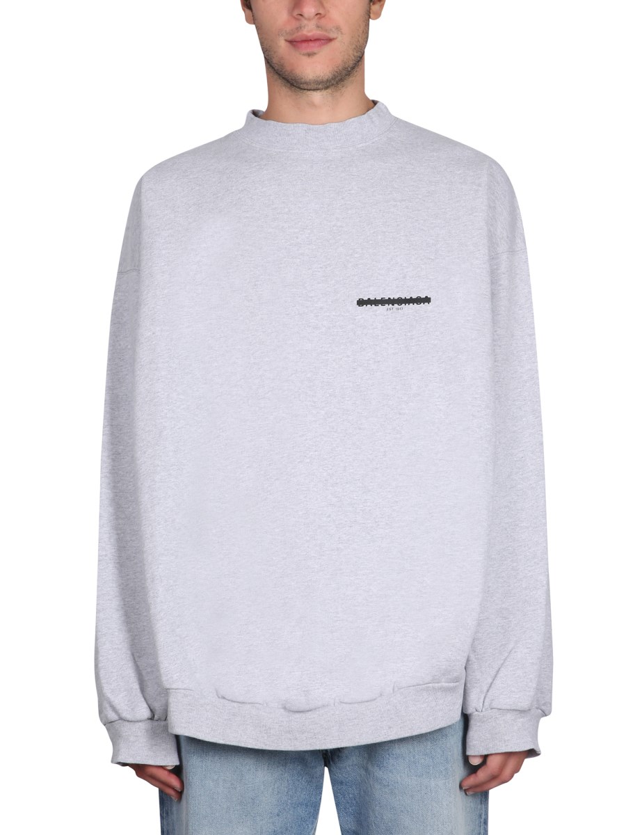 BALENCIAGA - STRIKE 1917 OVERSIZED SWEATSHIRT - Eleonora Bonucci