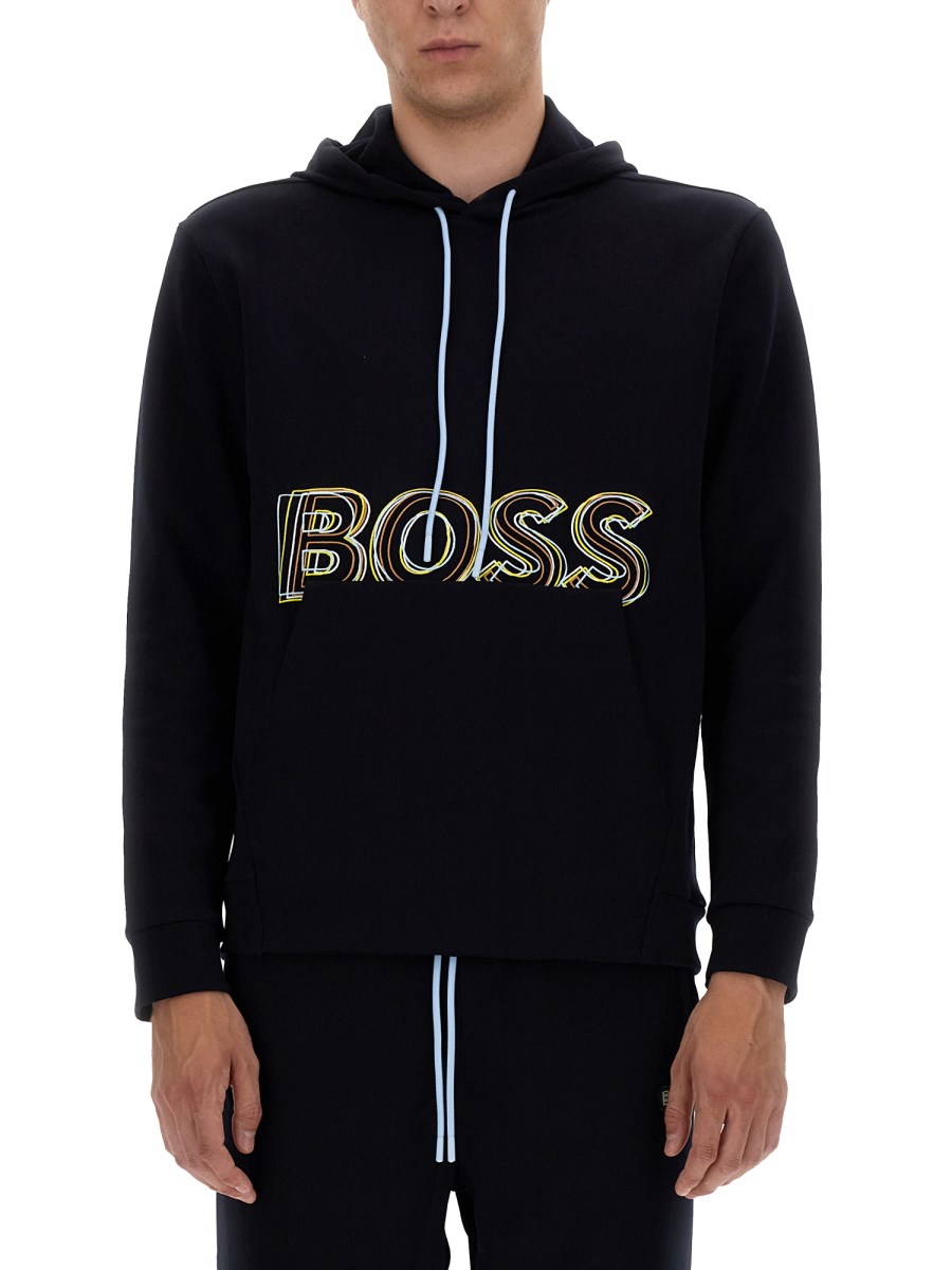 Black and gold hugo cheap boss hoodie