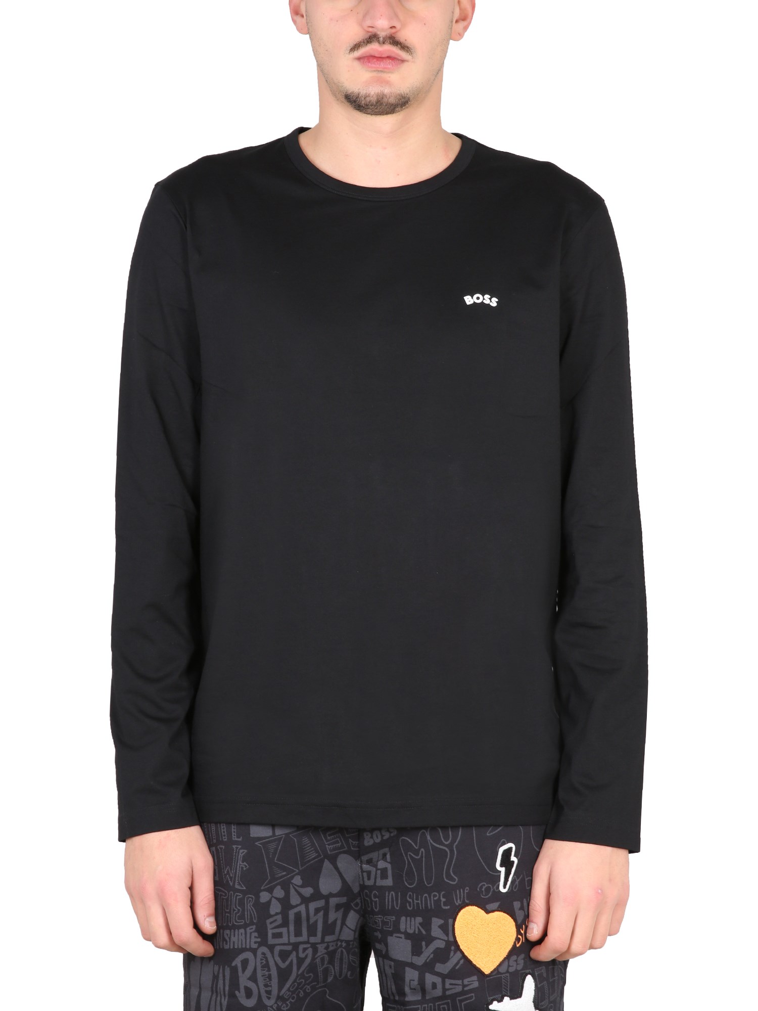 Shop Hugo Boss T-shirt With Logo In Black