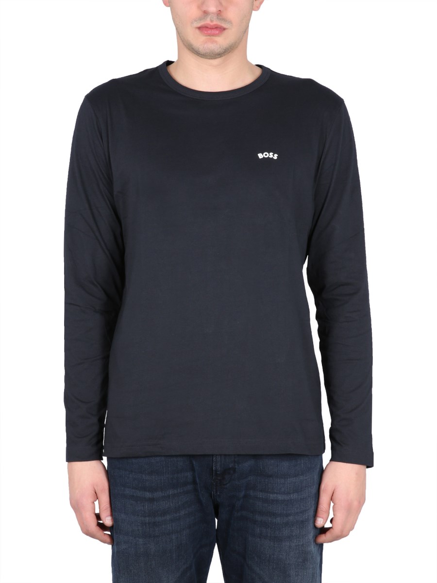 BOSS T-SHIRT IN COTONE CON LOGO