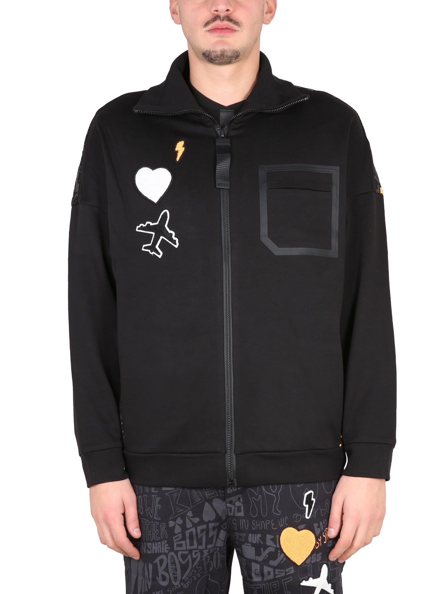 Hugo Boss Boss Sweatshirt With Logo In Black