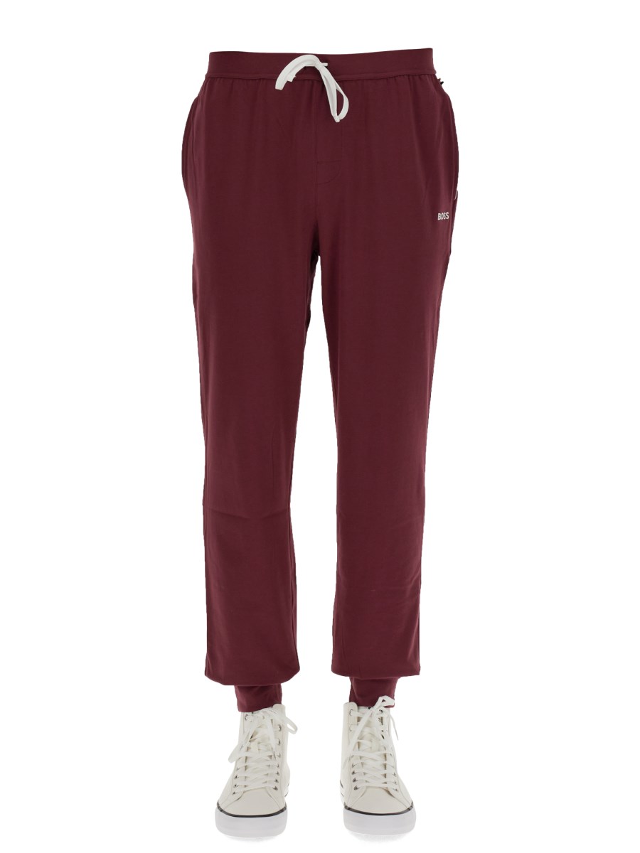 PANTALONE JOGGING CON RICAMO LOGO 
