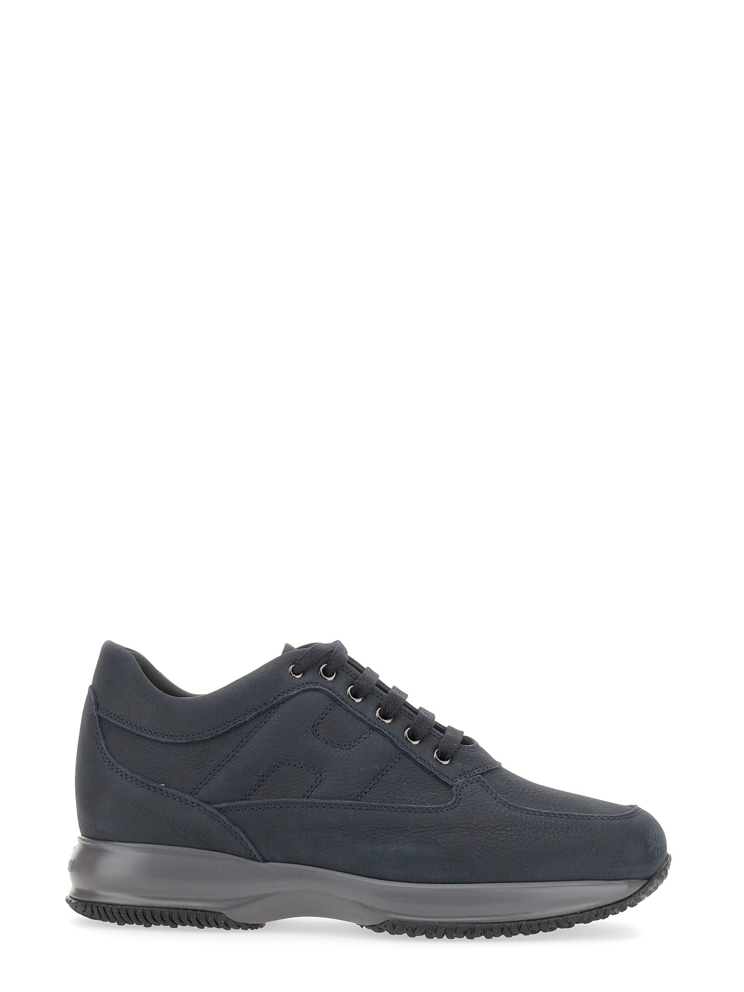 Hogan Interactive Biro Blue Leather Sneakers In Blue