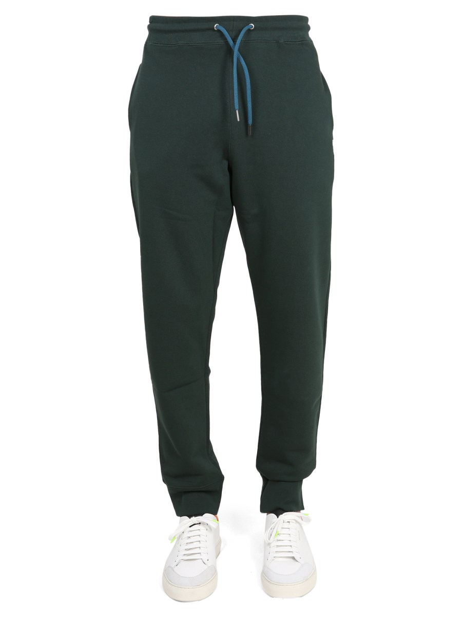 PS BY PAUL SMITH PANTALONE JOGGING IN COTONE CON PATCH "ZEBRA MULTICOLOR"