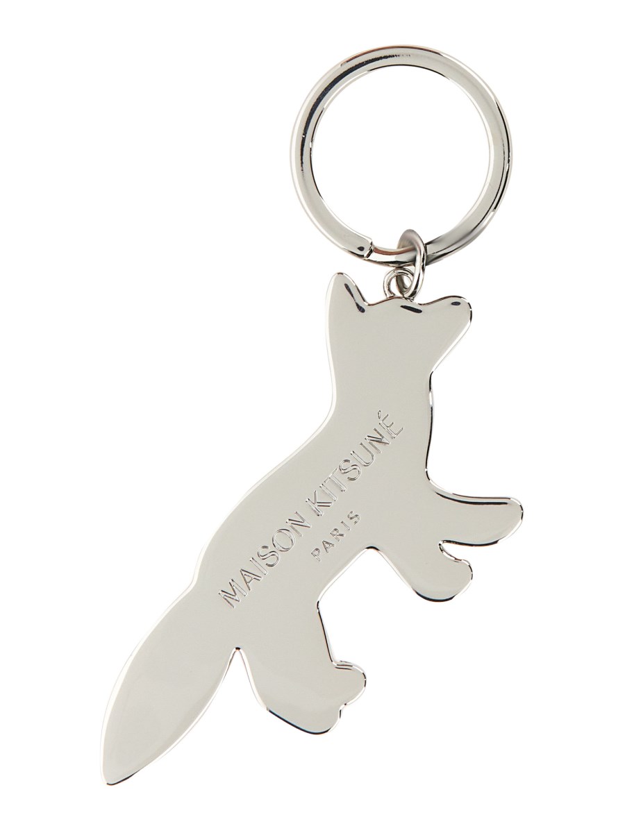 MAISON KITSUNÉ - TRICOLOR FOX KEYCHAIN - Eleonora Bonucci