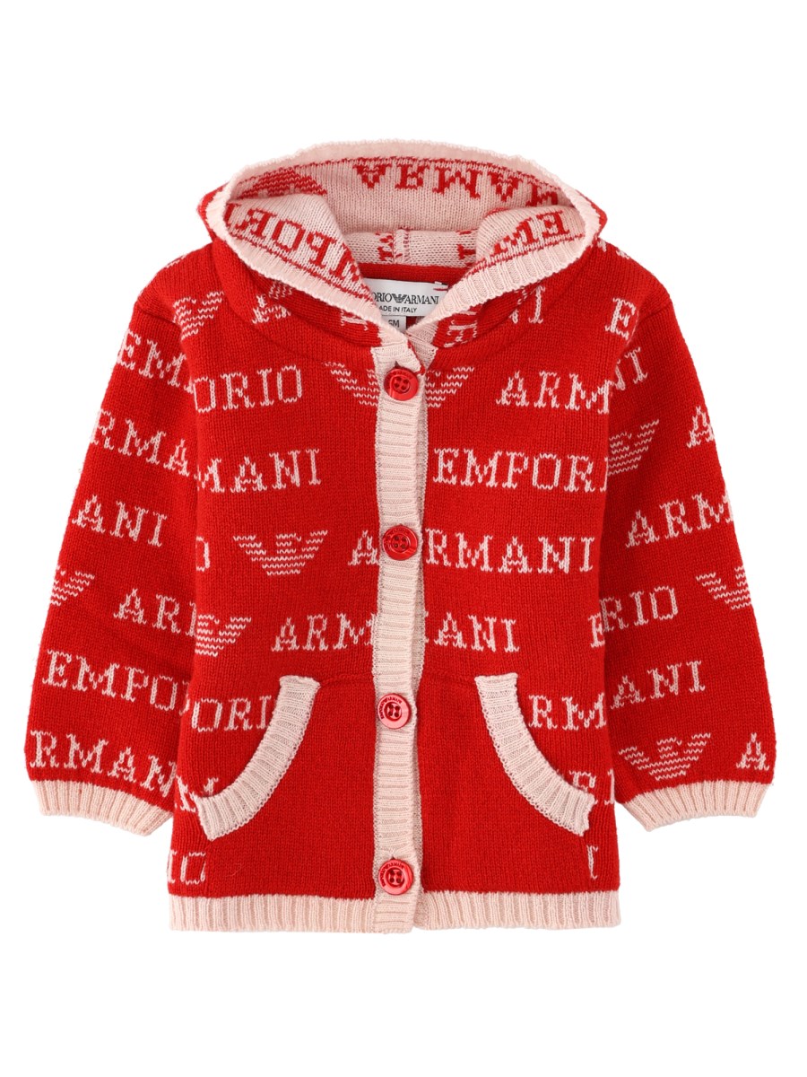 CAPPOTTO LOGATO IN MAGLIA 