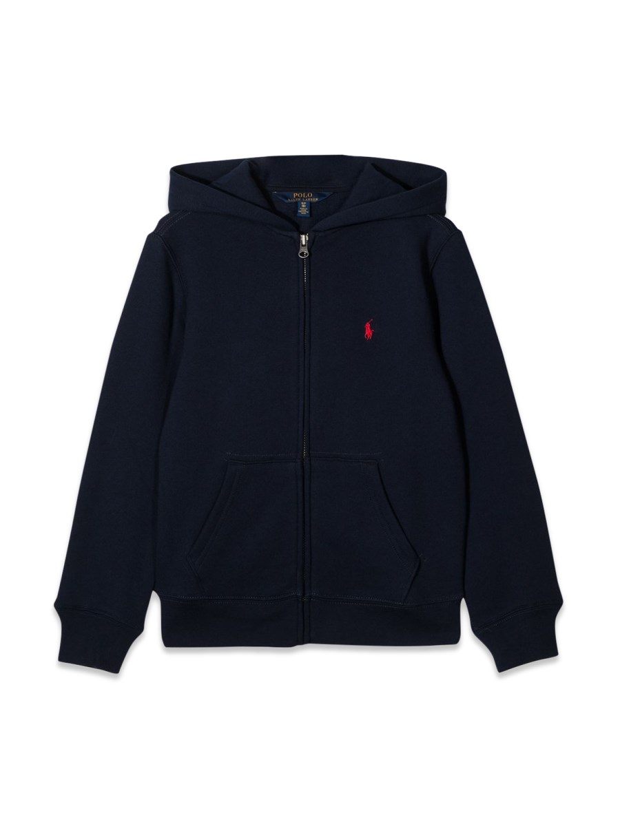 POLO RALPH LAUREN COLLECTION FLEECE-FZ HOOD-TOPS-KNIT